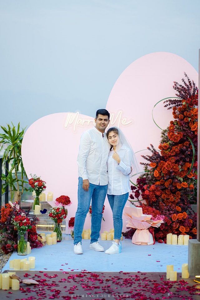 Photo inspiration: Visual Reference: Wedding Proposal Apr 2023 Penthouse Rooftop Pool Bar